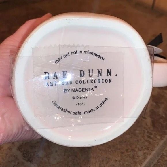 NWT Rae Dunn Disney Sleeping Beauty Yellow Iridescent Crown Topper Lid Mug - Picture 5 of 12